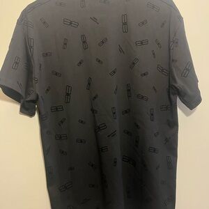 Balenciaga Dark Gray Patterned Tee